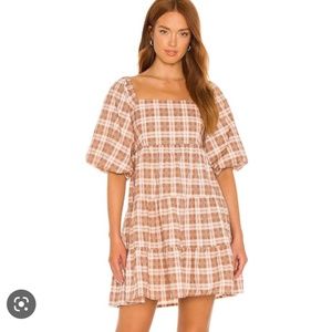 Faithful the Brand Eryn Mini Dress in Lori Check